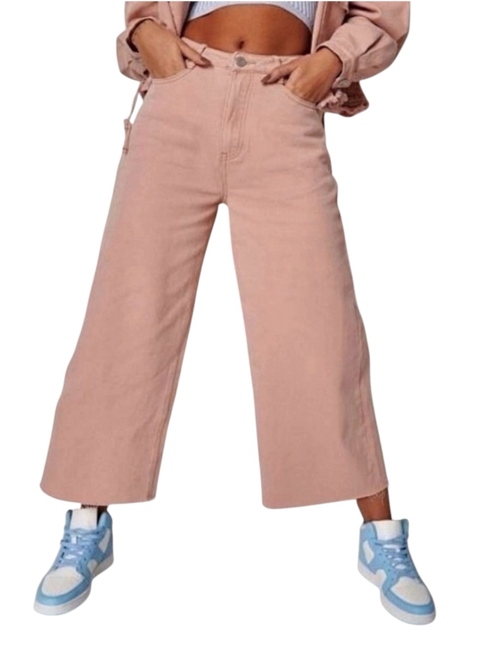 AEO Wide Leg Crop Jeans